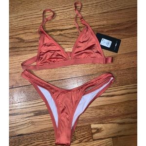 Fashion Nova Copper ‘Just for Me’ Bikini *NWT*